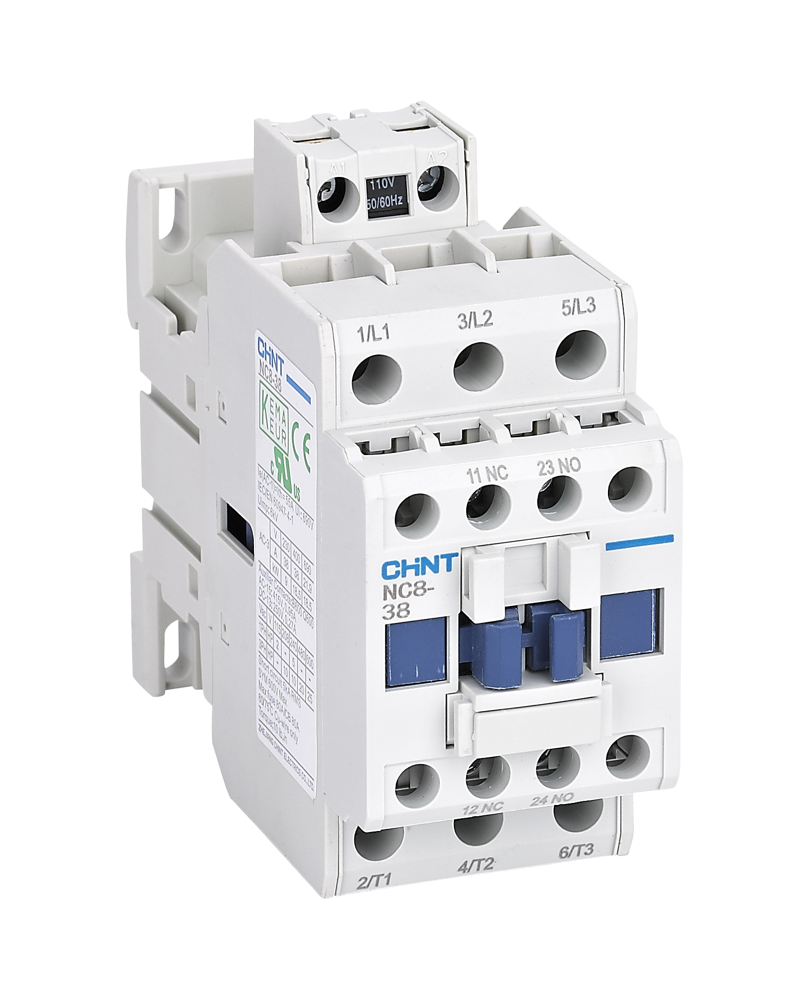 Contacteurs NC8 de 9A jusqu'à 2650A - 50/60Hz 